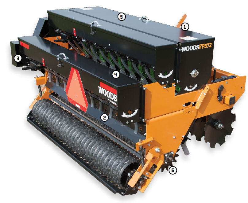 Woods® Foot Plot Seeder Feature Key Woods® Foot Plot Seeder Feature Key