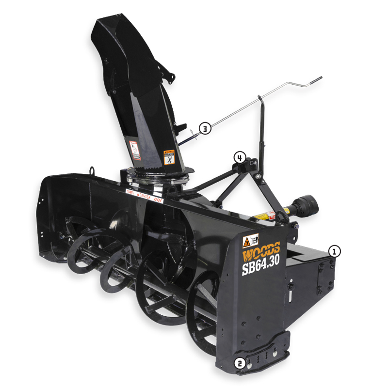 Standard Snow Blowers Features Key