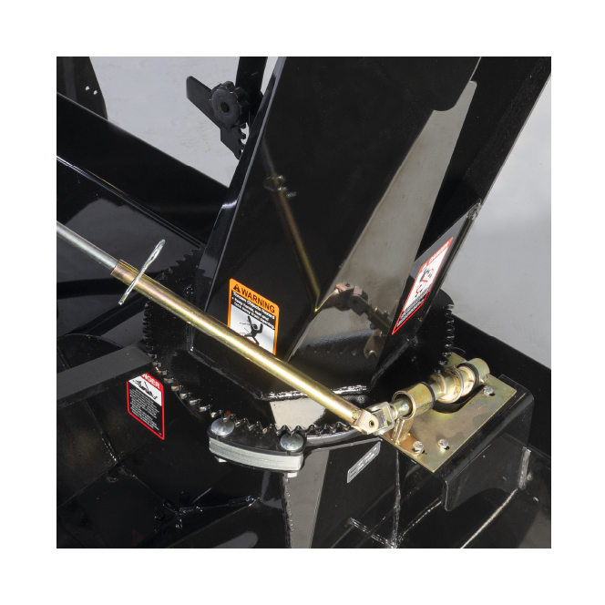 Snowblower Features Mechanical Chute Adjustment