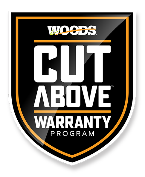 Woods® CUT ABOVE™ Warranty Program Symbol Woods® CUT ABOVE™ Warranty Program Symbol